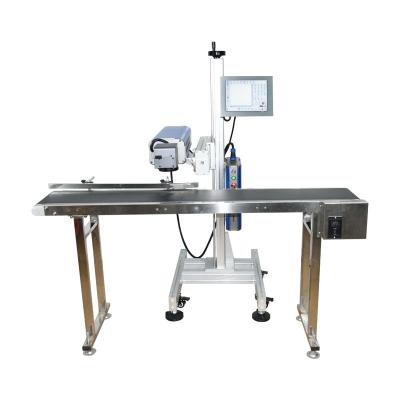 China Permanent Marking 30W CO2 Fly Laser Marking Machine for sale