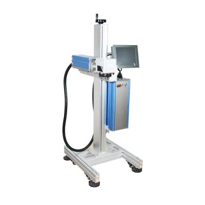 China Laser Marking Fly Laser Marking Machine For PVC Pipe Pipe Plastic Laser Printer for sale