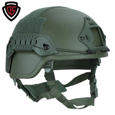 China Security& < Military& Aramid IIIA Night Vision Green Custom Dual Bullet Proof Military Tactical Helmet Army Tactical Multifunctional Safe Fast Ballistic Combat Helmet for sale