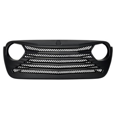 China Durable ABS Plastic Material Matte Black Tomahawk High Quality Grille For 18-23 Jeep Wrangler JL and Gladiator JT Without TrailCam for sale