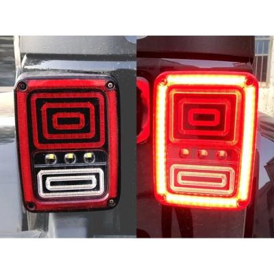 China Turn Light+Brake LED Tail Lights With Tail Lights Rear Brake Lamps Turn Stop Reverse For Jeep Wrangler JK/JKU for sale