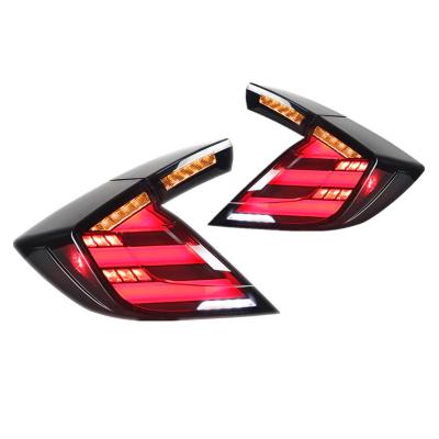 China Sequential Turn Light+Brake LED Tail Lights For Honda Civic Hatchback 2017-2021 for sale