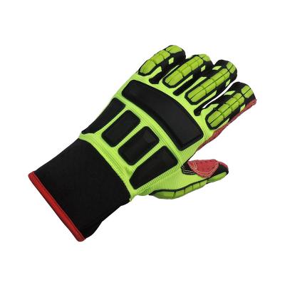 China Work Protection Waterproof Non-slip Wear Resistant Oilfield Material Oilfield Protective Gloves Machinery Working Glove for sale