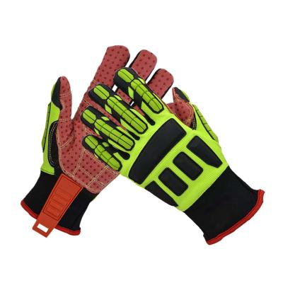 China Petroleum Wear Resistant Machinery Work Protection Anti-collision And Waterproof Material Non-slip Working Gloves for sale