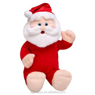 China 17 Inch Stuffed Plush Toy Santa Claus Christmas Wishes Holiday Toy Doll for sale