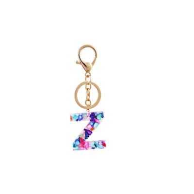 China Initial Key Chain Key Chain Letter Alphabet Bag Charm Key Chain For Handbag for sale