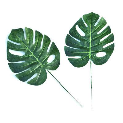 China Wedding Cheap Wholesale Indoor Dry Flower Arrangements Plants Artificial Monstera Leaves In Decoration for sale