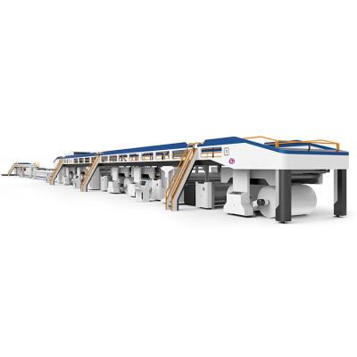 China High level high speed creasing carton box paper making single inverter production line slap machine price for sale