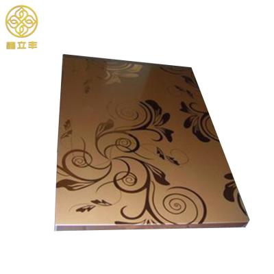 China Wall Plate 201 304 316 316 Decorative Mirror Metal Elevator Stainless Steel Polishing Sheet for sale