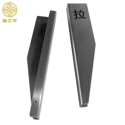 China Modern Commercial Glass Door Pull Handle Stainless Steel Single Sided Door Handle for sale