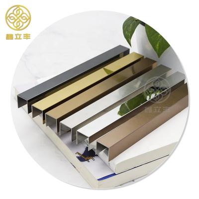 China Guangdong Xinlifeng Factory Modern Stainless Steel Countertops Aluminum Edge Sharpening Trim for sale