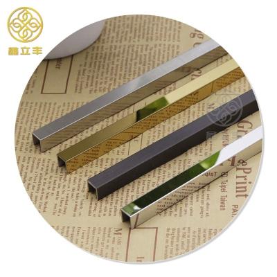 China Modern Guangdong Xinlifeng Factory Stainless Steel Gold Genesis Metal Tile Trim for sale