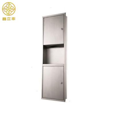 China Wholesale China Sustainable Suppliers Large Office Stainless Steel Wall Mounted Trash Can for sale