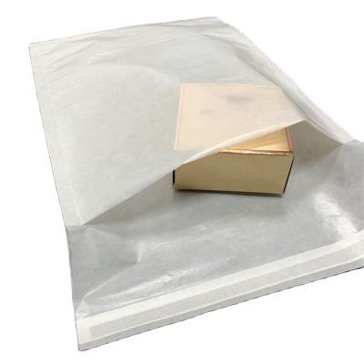 China Manufacturer Custom Printing Paper Recyclable Sticker Bags Clothing Wax Paper Bag 35gsm for sale