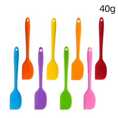 China Durable Flexible Utensils Solid Stainless Steel Scrapers Silicone Rubber Heat Resistant Non-Stick Spatula for Cooking, Baking and Mixing for sale