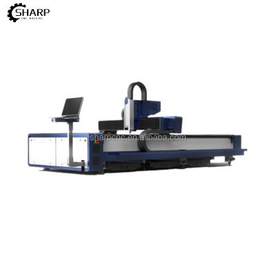 China 3015 1000w Fiber Optic Equipment CNC Lazer Cutter Carbon Metal Fiber Laser Water Cooled Cutting Machine For Sale for sale