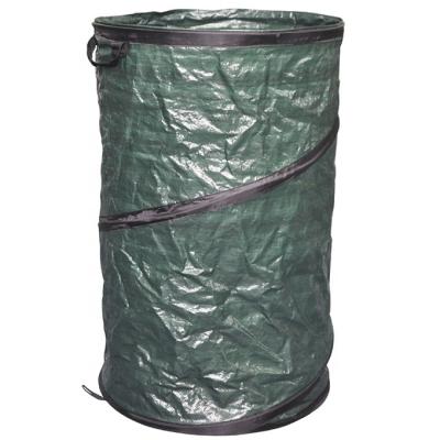 China Strong Reusable Durable 95L Pop Up Strong Reusable Garden Waste Bag Durable Gardening Weeding Tidy Trash Can Waste Bin Garbage Sack Bag Leaves Grass Cutt for sale