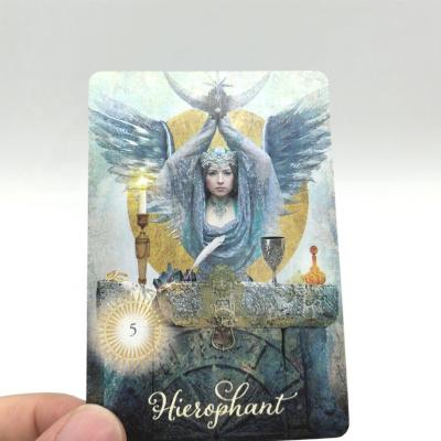 China Custom Cards 80 Cards 78 Paper Gold Edges Tarot Oracle Cards for sale