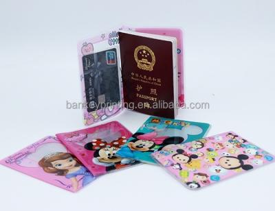 China New Fashionable Passport PVC Passport Cover With Card Holder for sale