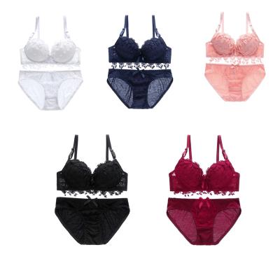 China Padded 3/4 Cup Women's Bra & Brief Sets luxury sexy lingerie underwear for sale