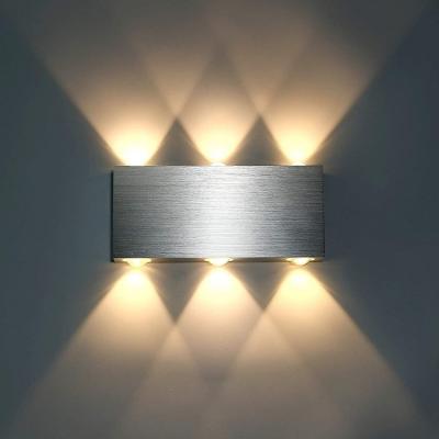 China Lighting Functions Modern Light Silver Wall Decoration LED Wall Indoor Lighting Lighting For Villa Home Hotel for sale