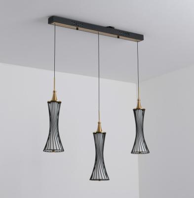 China Modern decoration cluster indoor lighting cone pendant black with gold nordic style factory price led work /Kitchen hanging light pendant lamps for sale