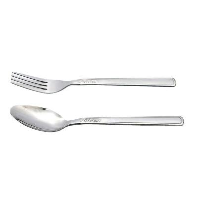 China Sustainable 18-0 Stainless Steel Spoon And Fork Sets In Flatware Set for sale