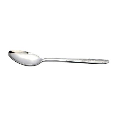 China Sustainable Eco Friendly Silver Stainless Steel Dinner Spoon Set for sale