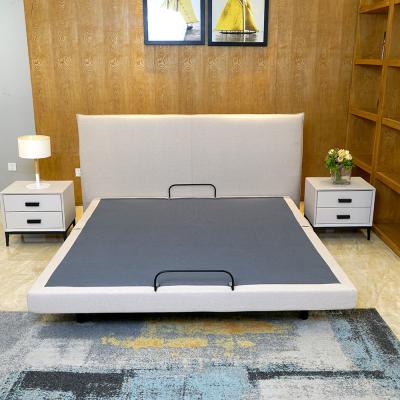 China Price Adjustable Cheap Metal Queen King Full Twin Size Electric Adjustable Bed (Height) Frame for sale