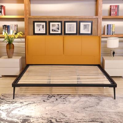 China Yaxuan Anti-Rust And Anti-Corrosion Bedroom Furniture Simple Italian Reinforce Wood Slats Bed Base Camas Matrimonial For Adult for sale