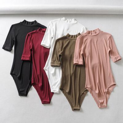 China Wholesale Round Neck Summer Breathable Thin Half Sleeve Women's One Piece Jumpsuit For Sale for sale