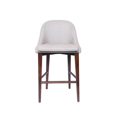 China Newest Modern Design Industrial Barstool Velvet Good Quality Luxury Wood Barstool for sale