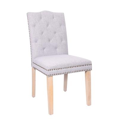 China (Other) New Type Adjustable Solid Wood Frame Luxury Wooden Leather Dining Chair for sale