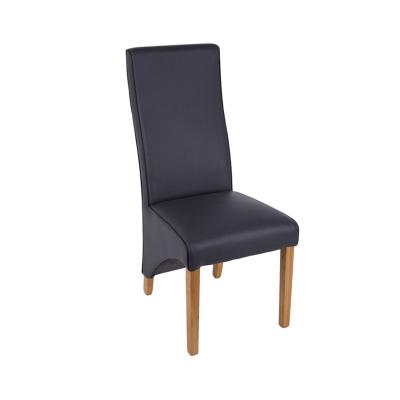 China Mid Century Modern Hot Sale Hotel Conference Products Restaurant Genuine Leather Dining Chair for sale