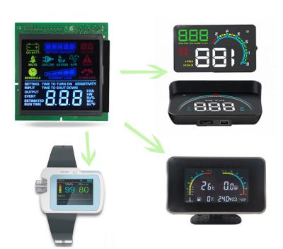 China Custom TN HTN VA VATN COB PCB Module LCD Display Screen SPI Interface 7 Seven Segment LCD Display Module With 58.0X60 Backlight .0mm for sale