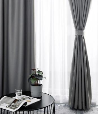 China Blackout Style Luxury European Polyester Hotel Blackout Decorative 100% Custom Curtain for sale