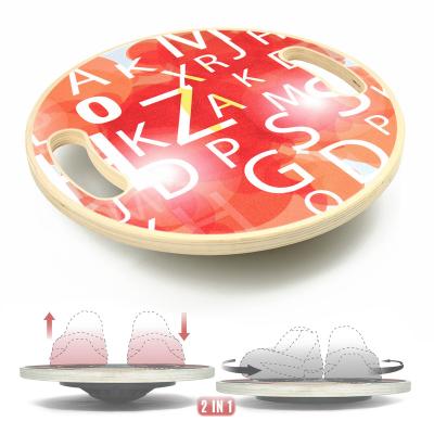 China 2in1 wooden body shimmy balance board with twist disc for sale