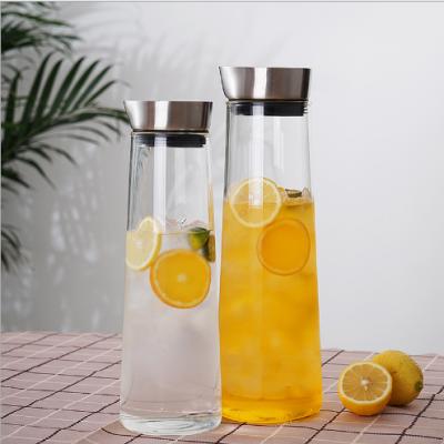 China Fruit Juicer High Viable Glass Jug Water Jug Borosilicate Glass Jug for sale