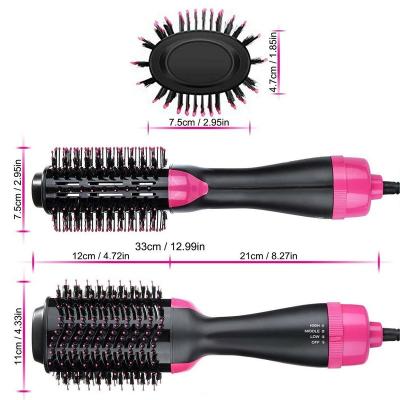 China Hot Airbrush Hair Curler Hair Dryer Styler and Roller Ion Blow Dryer Brush Electric Volumizer Hair Straightener Curler Comb for sale