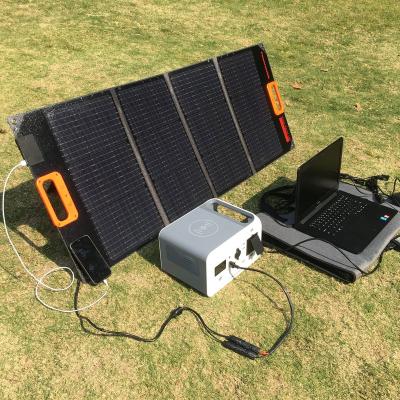 China IP67 Waterproof Portable Foldable Monocrystalline Silicon Solar Panel 100W 18V With Multi Output 165mmx85mm for sale