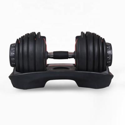 China Universal Home Equipment Men's Fitness Adjustable Dumbbell Set Dumbbells 24kg Weighs Adjustable Dumbbell for sale