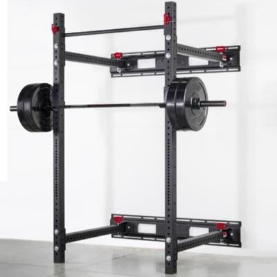 China Durable Home Fitness Weightlifting Fold Power Rack Wall Mount Rack for sale