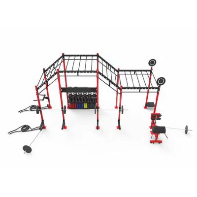 China Commercial Use Wholesale Training Steel Rack Customized Gym Rack 75mm Tube Cross-adjustment Wedges Climbing Racks for sale