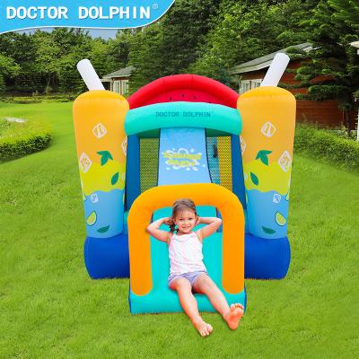 China Modern Doctor Dolphin Kids Inflatable Bounce House Bouncer Jumping Castle With Slide for sale