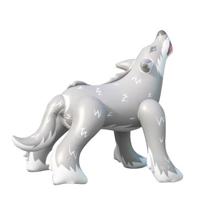 China Doctor Wolf Sprinkler Yard Summer Spraying Water Fun Toy Dolphin Outdoor Swimming Toy Inflatable Ourdoor for sale