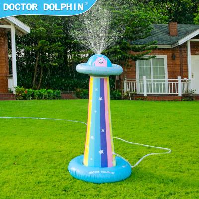 China Ourdoor Doctor Dolphin Kids Outdoor Party Summer Fun For Backyard Water Play Rainbow UFO Man Inflatable Water Sprinkler Toy spray for sale