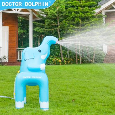 China Ourdoor Doctor Dolphin Elephant Spray Water Toys Inflatable Splash Back Garden Backyard Sprinkler Water Play Pool Squirt Toys for sale