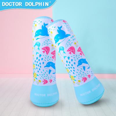 China Doctor Dolphin Ocean Kingdom Series Kids Vertical Toys Boxing Tumbler Inflatable Sandbag for sale