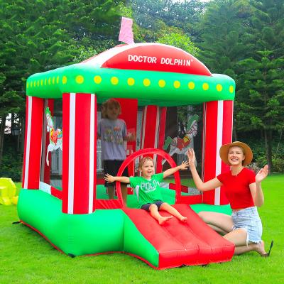 China Modern Doctor Dolphin New Arrival Rainbow House Use Small Bounce House Bouncer Inflatable Castle For Child for sale