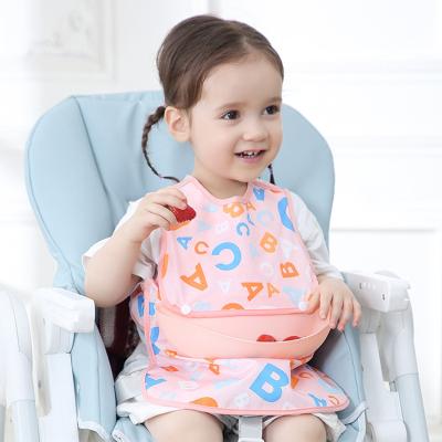 China 2023 New Design Colorful Custom Polyester Toddler Washable Waterproof Baby Bibs for sale